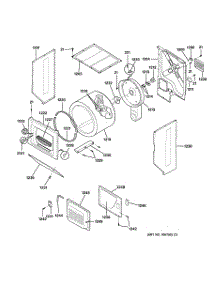02 - Dryer Cabinet, Drum & Heater parts for Ge Washer Dryer Combo WSM2781WBWWW from AppliancePartsPros.com