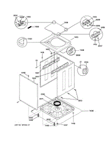 04 - Washer Cabinet parts for Ge Washer Dryer Combo WSM2781WBWWW from AppliancePartsPros.com