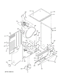 06 - Dryer Cabinet & Motor parts for Ge Washer Dryer Combo WSM2480TBAAA from AppliancePartsPros.com