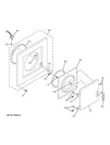 04 - Dryer Front Panel & Door parts for Ge Washer Dryer Combo WSM2420TAACC from AppliancePartsPros.com
