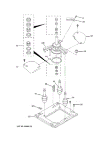 11 - Machine Base Parts parts for Ge Washer Dryer Combo WSM2480TBAAA from AppliancePartsPros.com