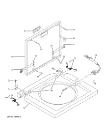 07 - Washer Top & Lid parts for Ge Washer Dryer Combo WSM2420TAACC from AppliancePartsPros.com