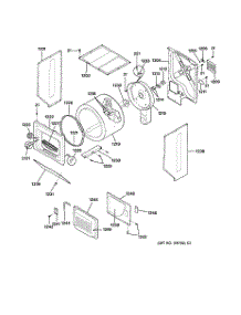 02 - Dryer Cabinet, Drum & Heater parts for Ge Washer Dryer Combo WSM2780WBWW from AppliancePartsPros.com