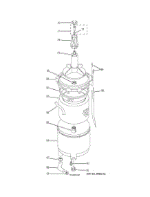 11 - Agitator, Basket & Tub parts for Ge Washer Dryer Combo WSM2420TAACC from AppliancePartsPros.com