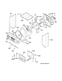 02 - Dryer Cabinet, Drum & Heater parts for Ge Washer Dryer Combo WSM2780WAWWW from AppliancePartsPros.com