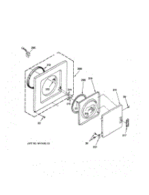 05 - Dryer Front Panel & Door Parts parts for Ge Washer Dryer Combo WSM2420TBAAA from AppliancePartsPros.com