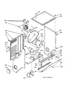 06 - Dryer Cabinet & Motor Parts parts for Ge Washer Dryer Combo WSM2420TBAAA from AppliancePartsPros.com