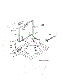 08 - Lid Parts parts for Ge Washer Dryer Combo WSM2420TBAAA from AppliancePartsPros.com