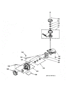 10 - Motor & Transmission Asssembly parts for Ge Washer Dryer Combo WSM2420TBAWW from AppliancePartsPros.com