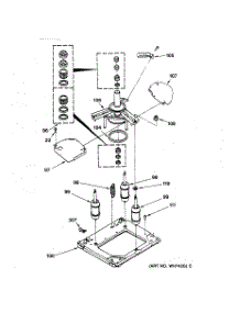 11 - Suspension Asssembly parts for Ge Washer Dryer Combo WSM2420TBAWW from AppliancePartsPros.com