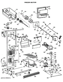 02 - Freezer Section parts for Ge Refrigerator TFX22SRSMAD from AppliancePartsPros.com