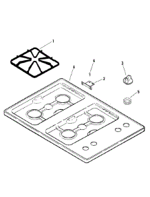 02 - Top Assembly parts for Magic Chef Cooktop CGC1430ADQ from AppliancePartsPros.com