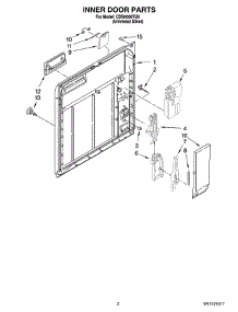 02 - Inner Door Parts parts for Maytag Dishwasher CDB4000TU0 from AppliancePartsPros.com