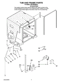 07 - Tub And Frame Parts parts for Maytag Dishwasher CDB1500AWD10 from AppliancePartsPros.com