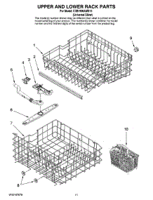 09 - Upper And Lower Rack Parts parts for Maytag Dishwasher CDB1500AWD10 from AppliancePartsPros.com