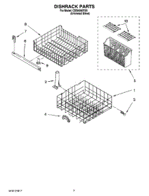 06 - Dishrack Parts, Optional Parts parts for Maytag Dishwasher CDB4000TU0 from AppliancePartsPros.com