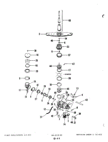 02 - Motor & Pump Assembly parts for Magic Chef Dishwasher DU51A-01 from AppliancePartsPros.com