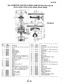 05 - Motor, Heater & Spray Arm (Md358) parts for Magic Chef Dishwasher MD358 from AppliancePartsPros.com