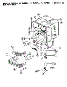 04 - Tub Assembly parts for Magic Chef Dishwasher DU55CA-01 from AppliancePartsPros.com