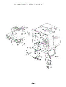04 - Rack & Tub parts for Magic Chef Dishwasher DU65BA-01 from AppliancePartsPros.com