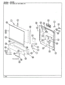 02 - Door parts for Magic Chef Dishwasher DU120DA-35 from AppliancePartsPros.com