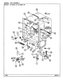 05 - Tub Assembly parts for Magic Chef Dishwasher DU120DA-45 from AppliancePartsPros.com