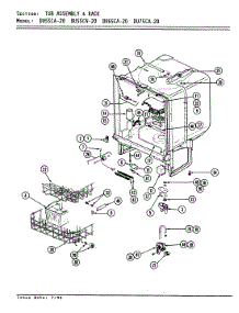 04 - Tub Assembly parts for Magic Chef Dishwasher DU55CN-20 from AppliancePartsPros.com