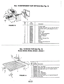 02 - Detergent Cup parts for Magic Chef Dishwasher UD458-1 from AppliancePartsPros.com