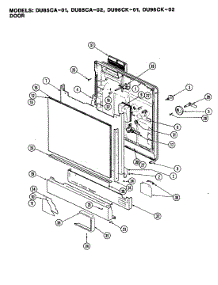 02 - Door parts for Magic Chef Dishwasher DU96CN-01 from AppliancePartsPros.com