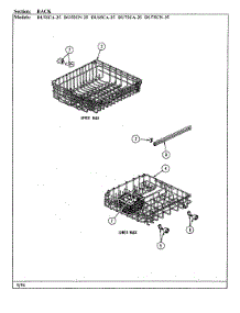 04 - Rack (Du55ca / Cn-25 Du65ca-25) parts for Magic Chef Dishwasher DU55CN-25 from AppliancePartsPros.com