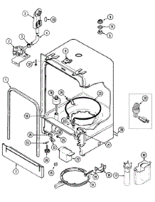 06 - Tub parts for Magic Chef Dishwasher DU2000V-C from AppliancePartsPros.com