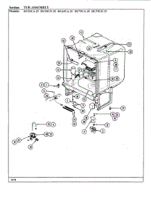 05 - Tub Assembly (Du75ca / Cn-35 Du75ca-25) parts for Magic Chef Dishwasher DU75CA-35 from AppliancePartsPros.com