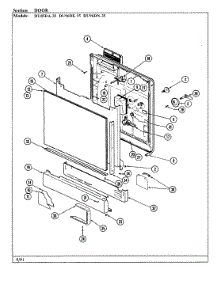 02 - Door parts for Magic Chef Dishwasher DU96DK-35 from AppliancePartsPros.com