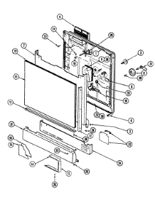 02 - Door (Du55dn-45,48,55) parts for Magic Chef Dishwasher DU55DN-55 from AppliancePartsPros.com