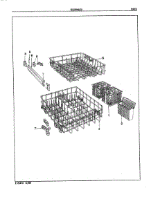 07 - Rack parts for Magic Chef Dishwasher DU24H6CB from AppliancePartsPros.com