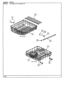 04 - Rack parts for Magic Chef Dishwasher DU120DA-25 from AppliancePartsPros.com