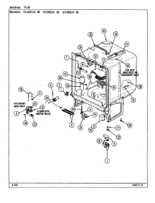 04 - Tub parts for Magic Chef Dishwasher DU96DK-48 from AppliancePartsPros.com