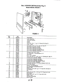 03 - Door Details (Md258, Md258-1) parts for Magic Chef Dishwasher MD258 from AppliancePartsPros.com