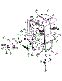 05 - Tub Assembly (Du55cn-45,48,55) parts for Magic Chef Dishwasher DU55DN-45 from AppliancePartsPros.com
