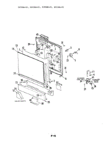 02 - Door Parts parts for Magic Chef Dishwasher DU55BA-02 from AppliancePartsPros.com