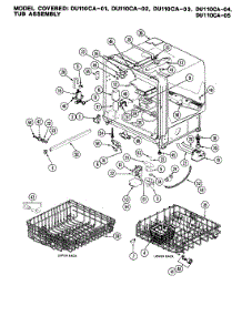 04 - Tub Assembly parts for Magic Chef Dishwasher DU110CA-05 from AppliancePartsPros.com