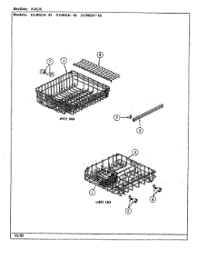 04 - Rack parts for Magic Chef Dishwasher DU96DN-45 from AppliancePartsPros.com