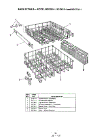 07 - Rack parts for Magic Chef Dishwasher BDD620-1 from AppliancePartsPros.com