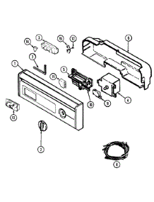 02 - Control Panel parts for Magic Chef Dishwasher DC5J from AppliancePartsPros.com