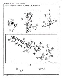 03 - Pump Assy (Du55ca / Cn, Du65ca, Du75ca-45) parts for Magic Chef Dishwasher DU55CA-45 from AppliancePartsPros.com
