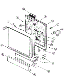 02 - Door parts for Magic Chef Dishwasher DU55CA-55 from AppliancePartsPros.com