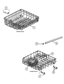 04 - Rack parts for Magic Chef Dishwasher DU55CA-55 from AppliancePartsPros.com