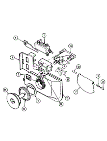 04 - Rinse Aid & Soap Dispenser parts for Magic Chef Dishwasher DU6500A from AppliancePartsPros.com