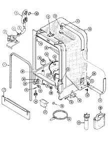 06 - Tub parts for Magic Chef Dishwasher DU6500A from AppliancePartsPros.com