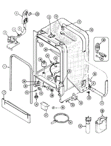 06 - Tub parts for Magic Chef Dishwasher DU4000V from AppliancePartsPros.com